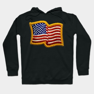 Embroidery American Flag Sticker Hoodie